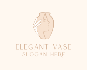 Woman Vase Beauty logo