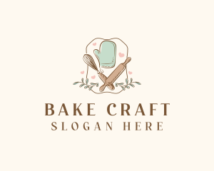 Whisk Baking Mitten logo design