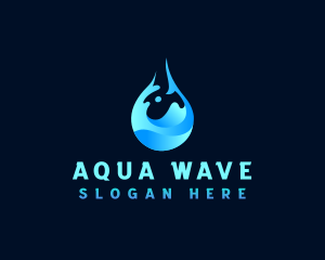 Water Drink Droplet logo design