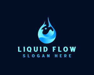 Water Drink Droplet logo design