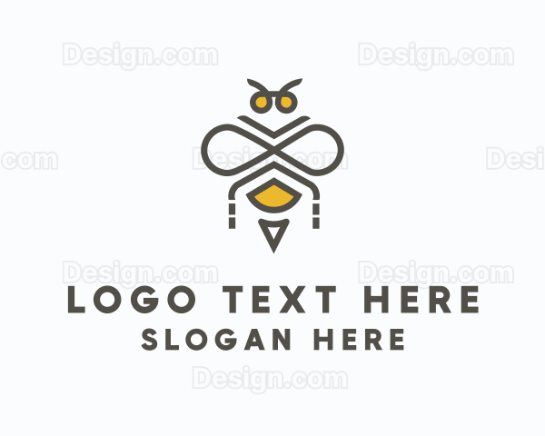 Modern Bee Infinity Logo