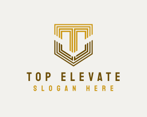 Creative Shield Company Letter T logo design