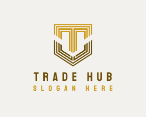 Creative Shield Company Letter T logo design