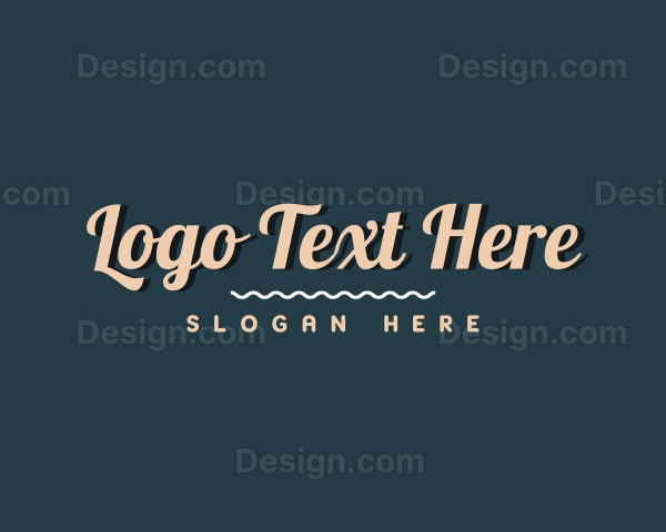 Premium Feminine Cursive Wordmark Logo