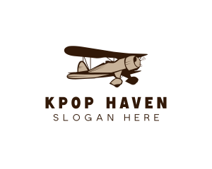 Propeller Plane Aircraft logo design