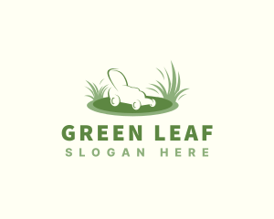 Garden Grass Lawn Mower  logo design