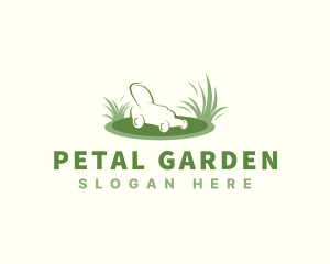 Garden Grass Lawn Mower  logo design