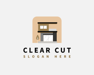 Simple Modern House logo design