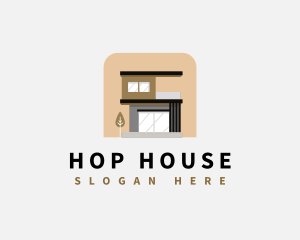 Simple Modern House logo design