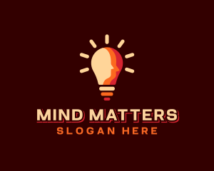 Light Bulb Mind logo design