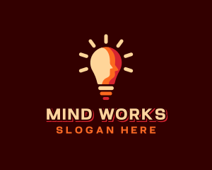 Light Bulb Mind logo design