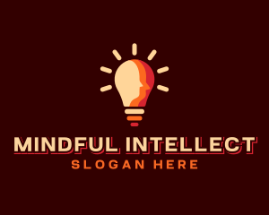 Light Bulb Mind logo design