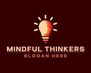 Light Bulb Mind logo design