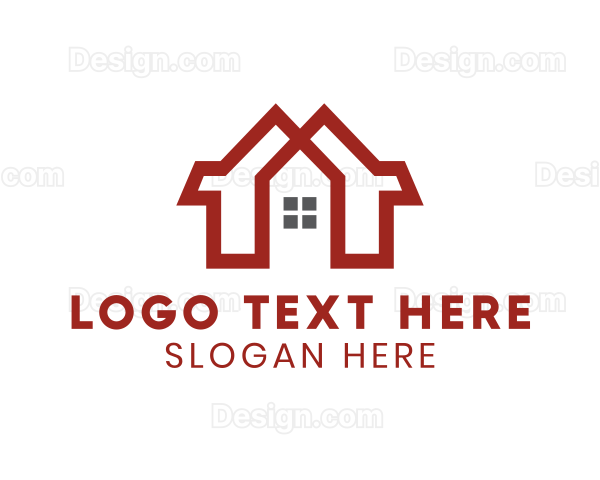 Red Duplex House Logo