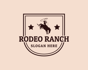 Western Rodeo Cowboy logo design