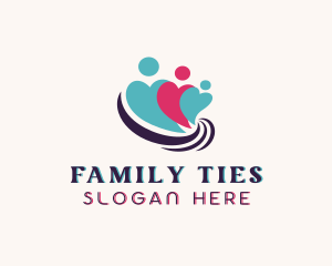 Heart Family Community logo design