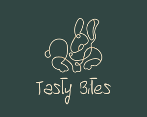 Tiny Bunny Monoline Logo