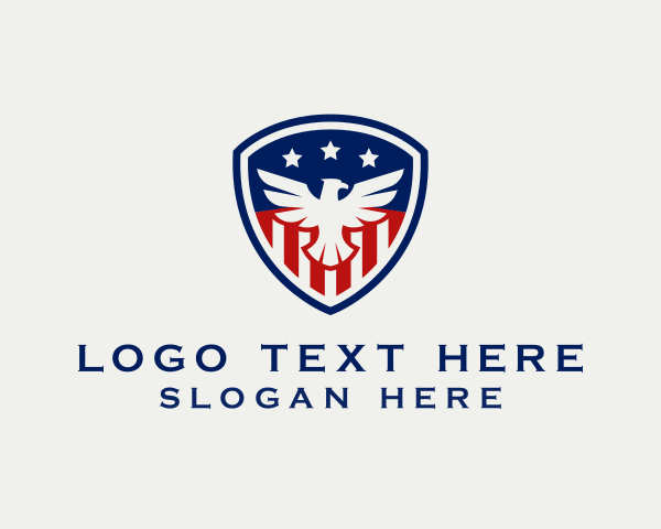 American Eagle Military Shield logo