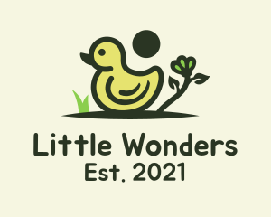 Nature Little Duckling logo design