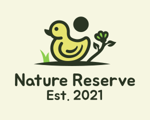 Nature Little Duckling logo design