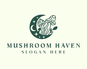 Mushroom Herbal Shrooms logo design