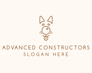 Pet Brown Dog logo design