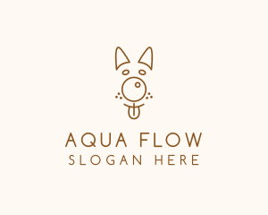 Pet Brown Dog logo design