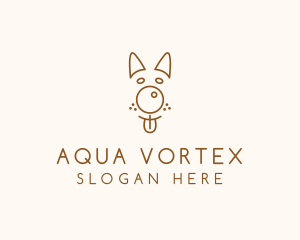 Pet Brown Dog logo design