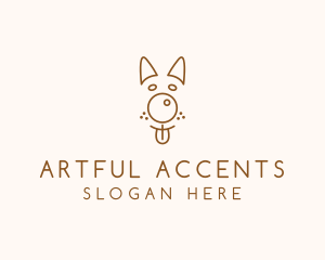 Pet Brown Dog logo design