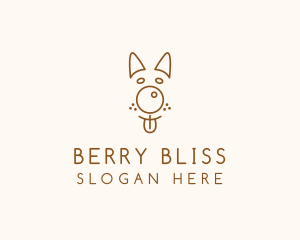 Pet Brown Dog logo design