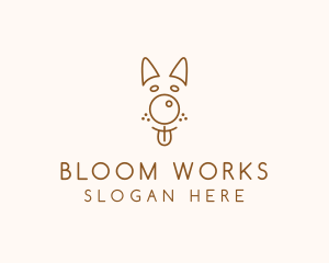 Pet Brown Dog logo design