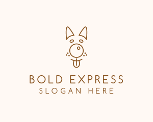 Pet Brown Dog logo design