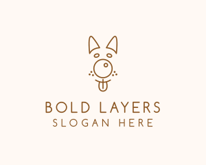 Pet Brown Dog logo design