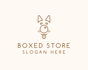 Pet Brown Dog logo design