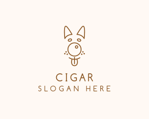 Pet Brown Dog logo design