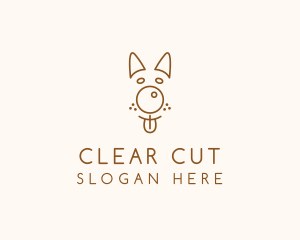 Pet Brown Dog logo design