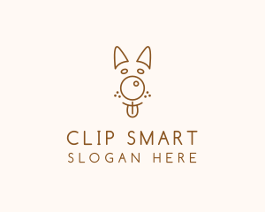 Pet Brown Dog logo design