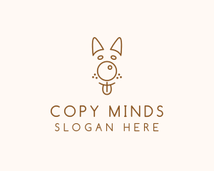 Pet Brown Dog logo design