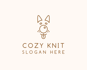 Pet Brown Dog logo design