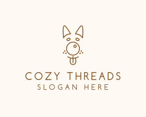 Pet Brown Dog logo design