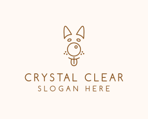 Pet Brown Dog logo design