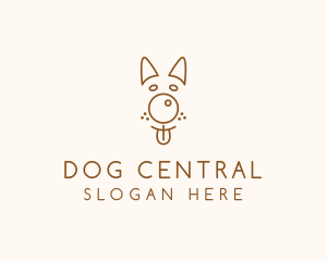 Pet Brown Dog logo design