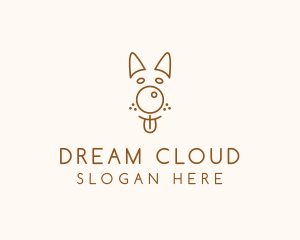 Pet Brown Dog logo design