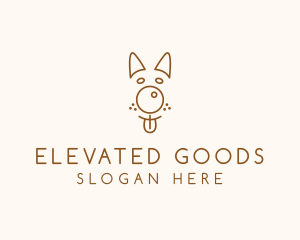 Pet Brown Dog logo design