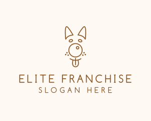 Pet Brown Dog logo design