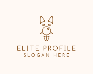 Pet Brown Dog logo design