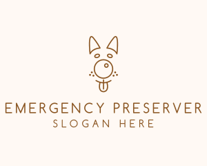 Pet Brown Dog logo design