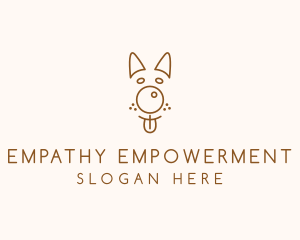 Pet Brown Dog logo design