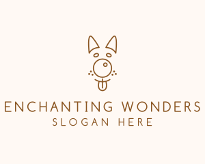 Pet Brown Dog logo design