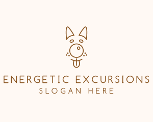 Pet Brown Dog logo design